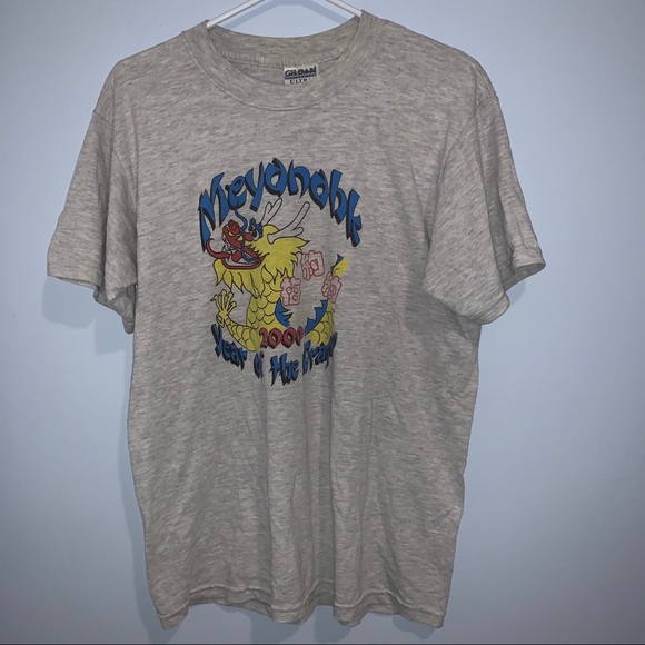 Gildan Vintage Graphic Dragon T-Shirt - Picture 1 of 4